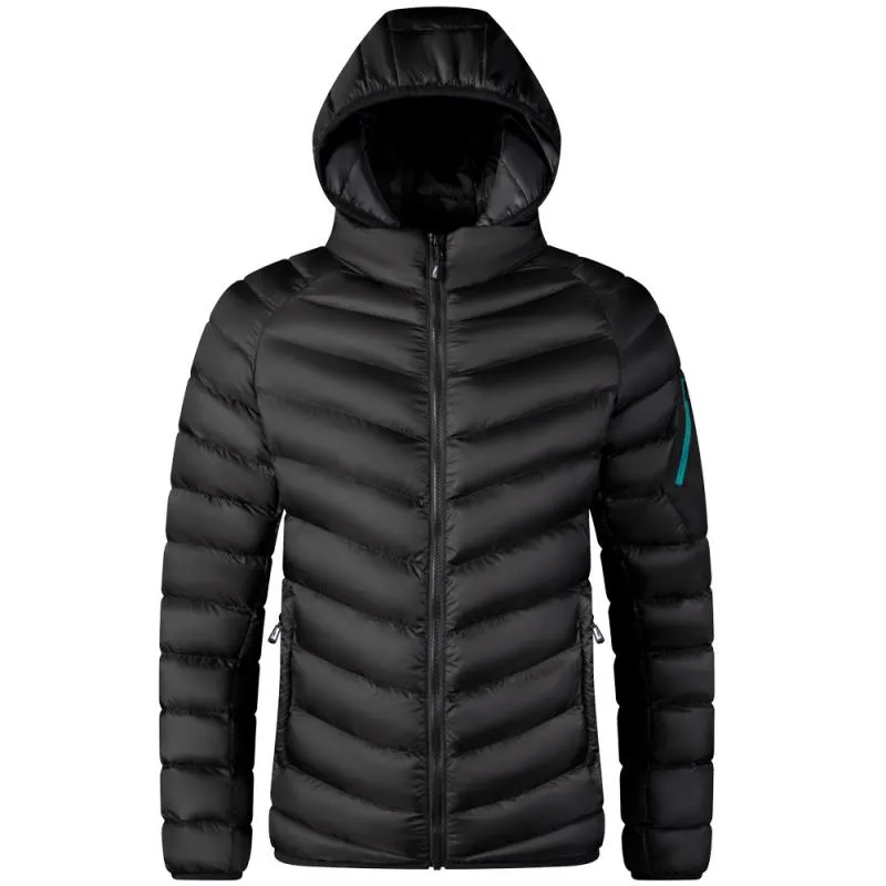 Men's Large Size Thickened Hooded Jacket with Pockets 32808409L