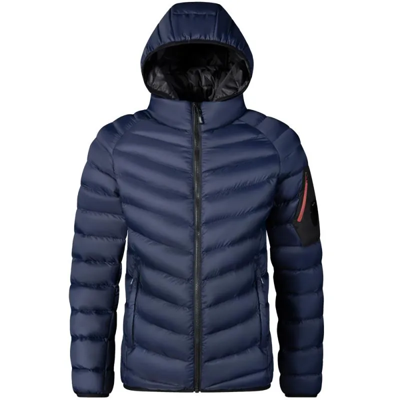 Men's Large Size Thickened Hooded Jacket with Pockets 32808409L