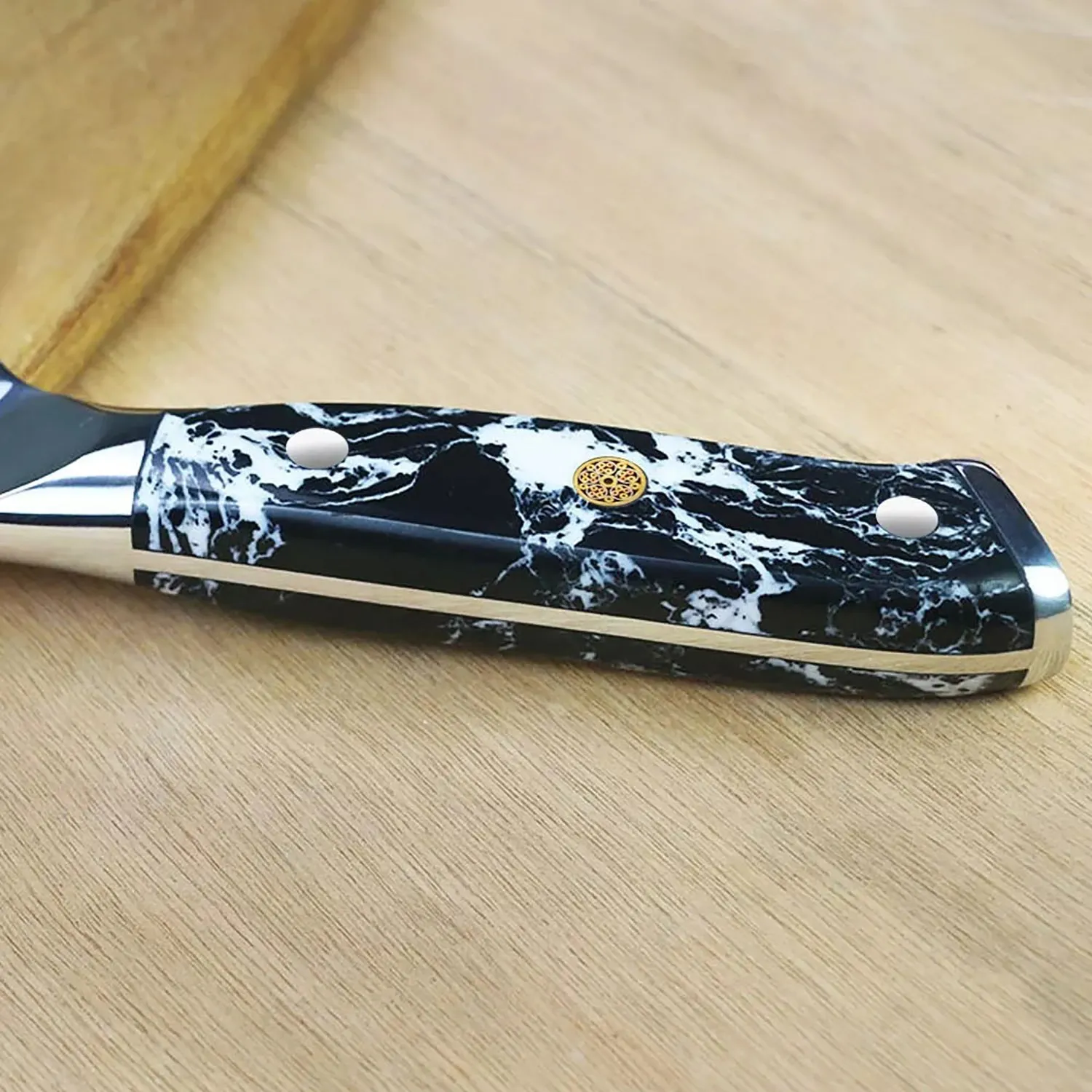 Minimal Damascus Steak Knife Set of 4