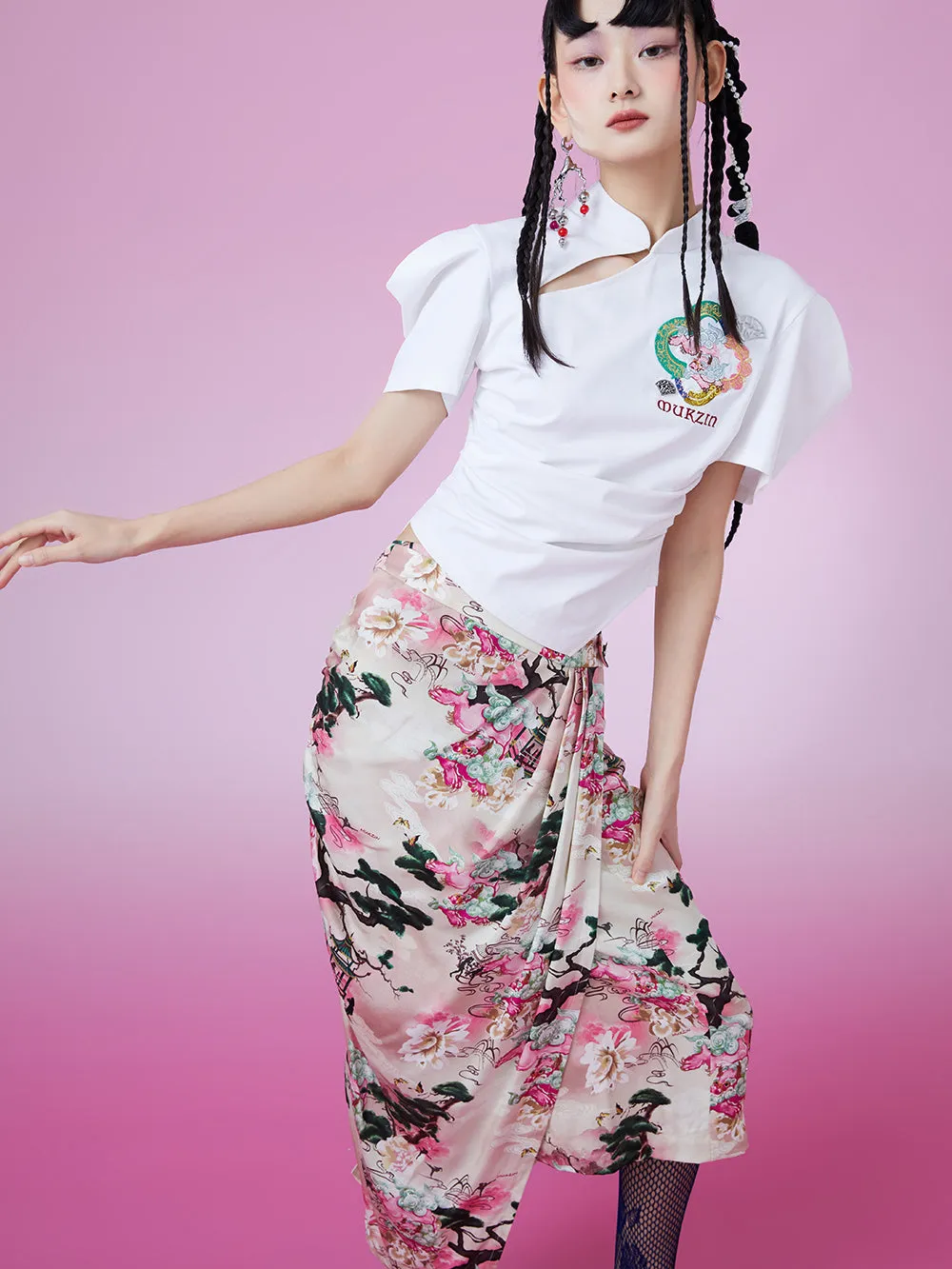 MUKZIN Irregular New Fashion Long Skirt