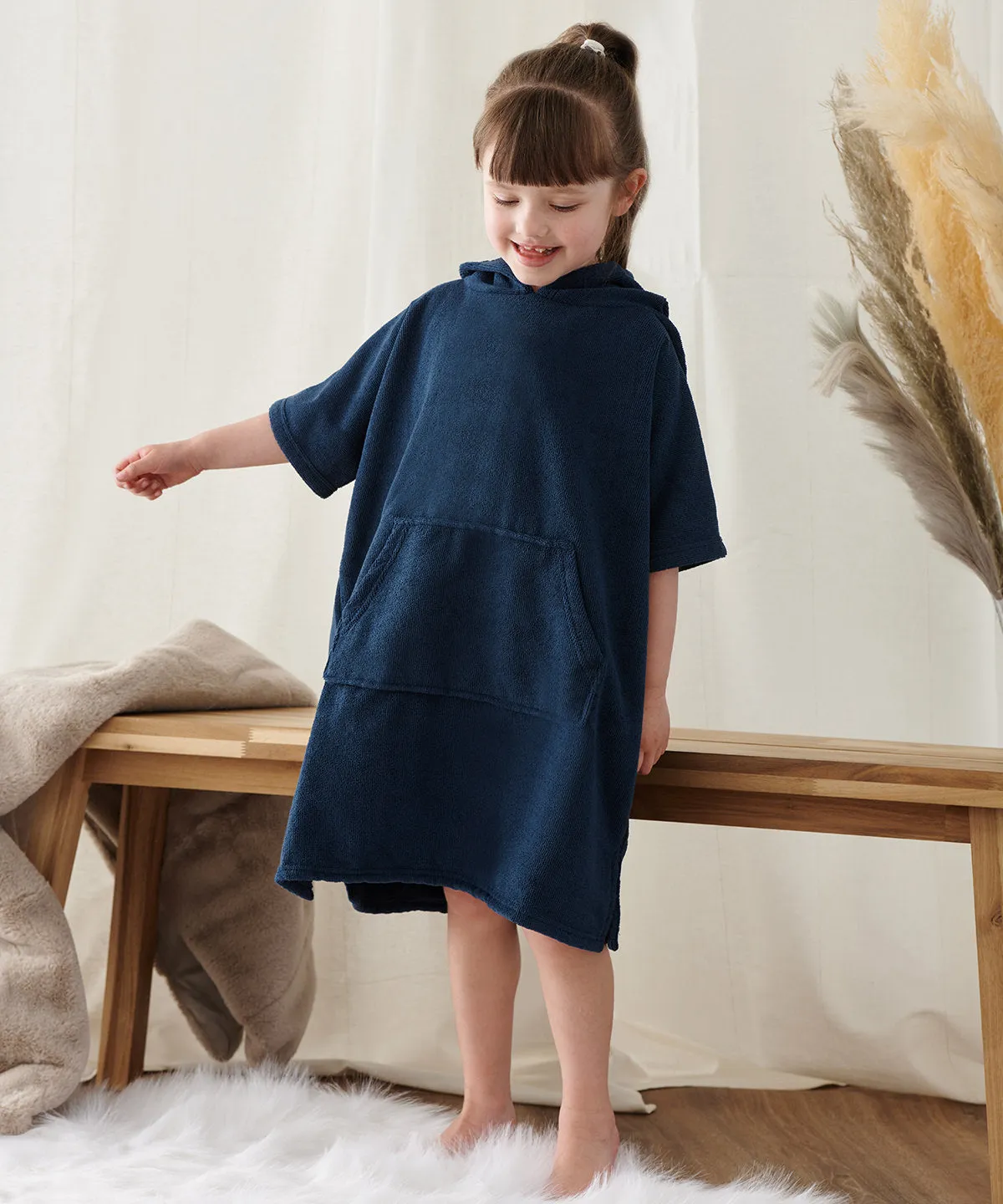 Navy - Kids poncho