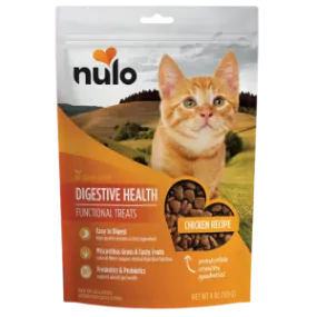 Nulo Functional Grain-Free Digestive Health Chicken Cat treats, 4 oz