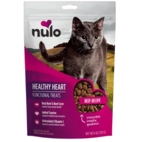 Nulo Functional Grain-Free Healthy Heart Beef Cat treats, 4 oz