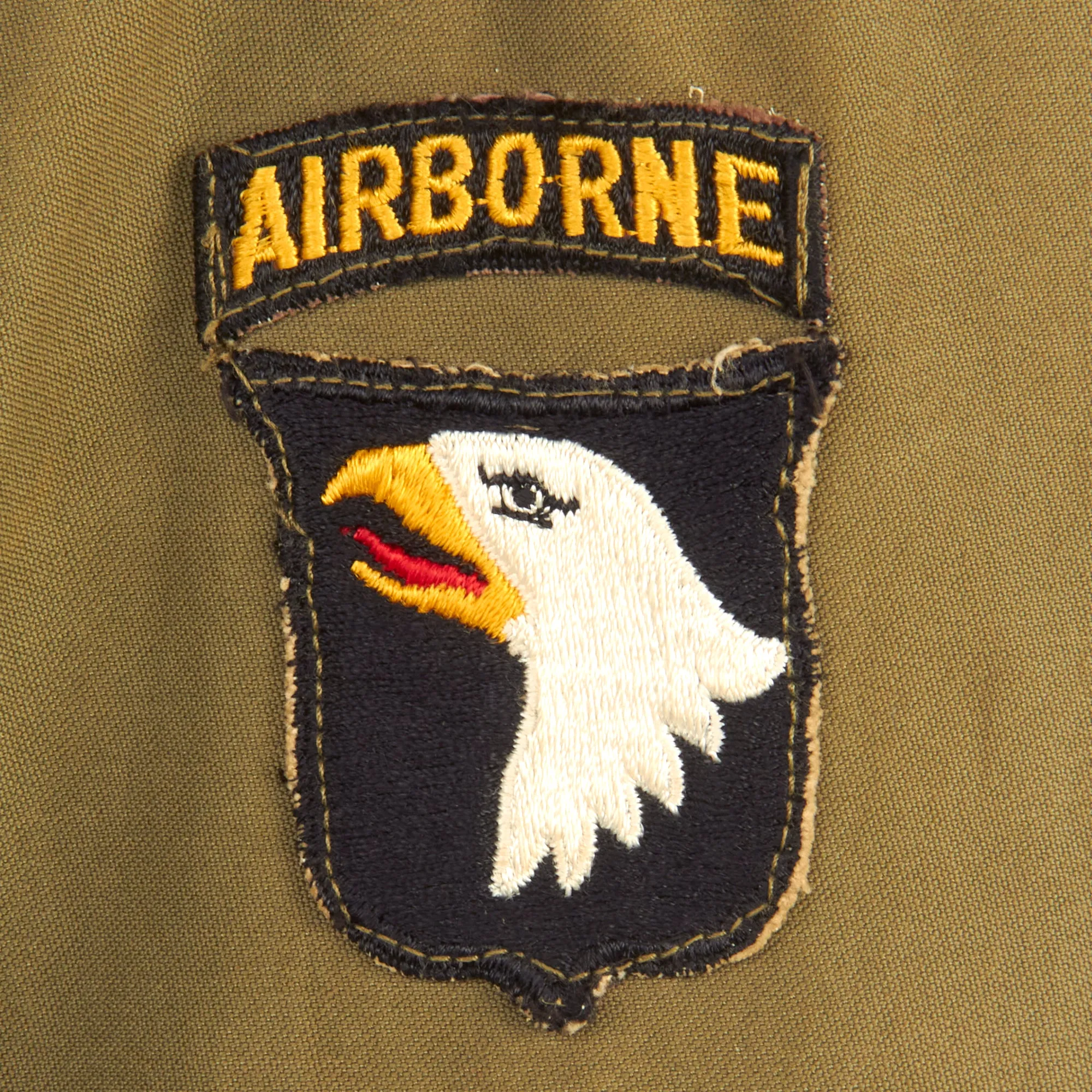 Original U.S. WWII 101st Airborne Division M-1943 M43 Field Jacket