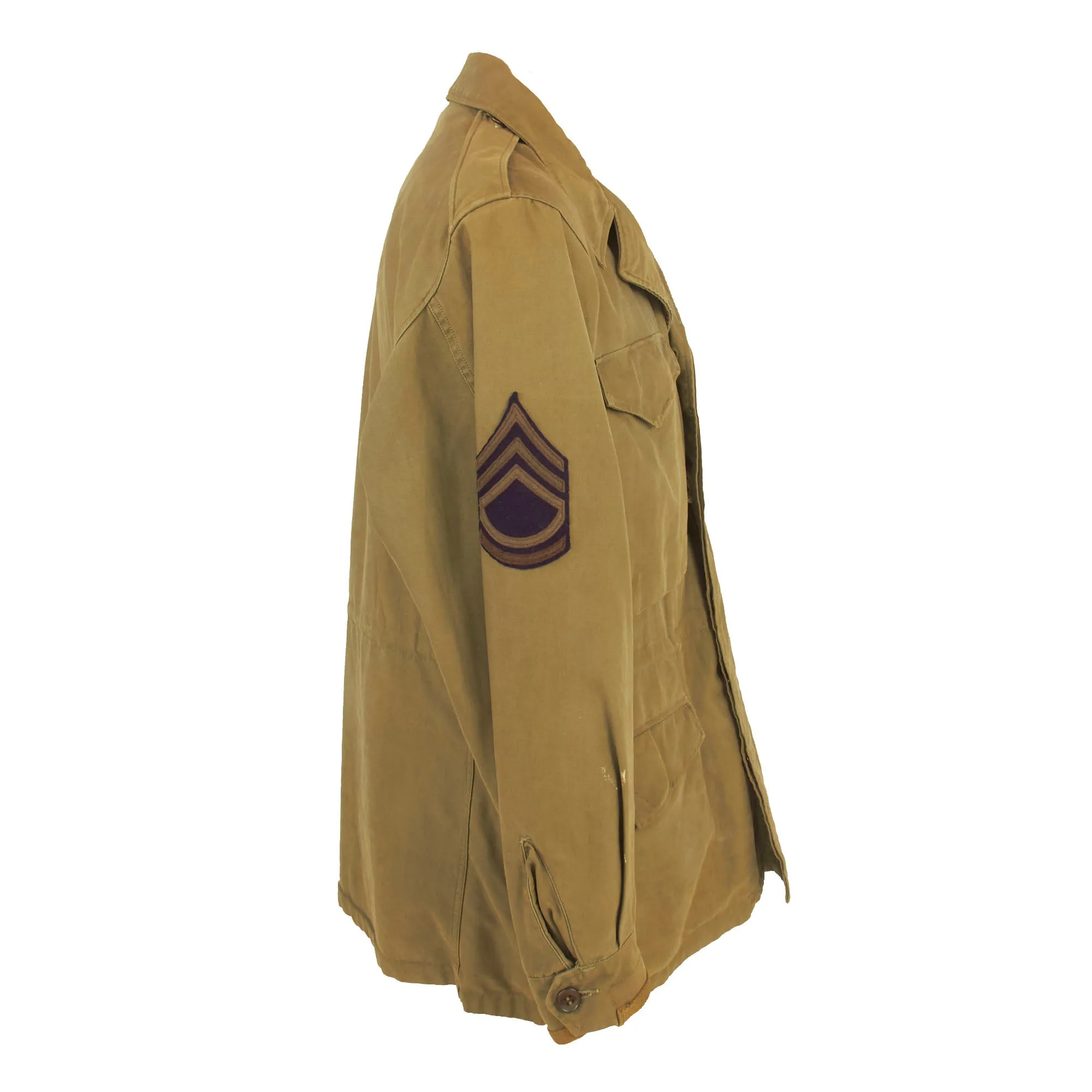 Original U.S. WWII 101st Airborne Division M-1943 M43 Field Jacket