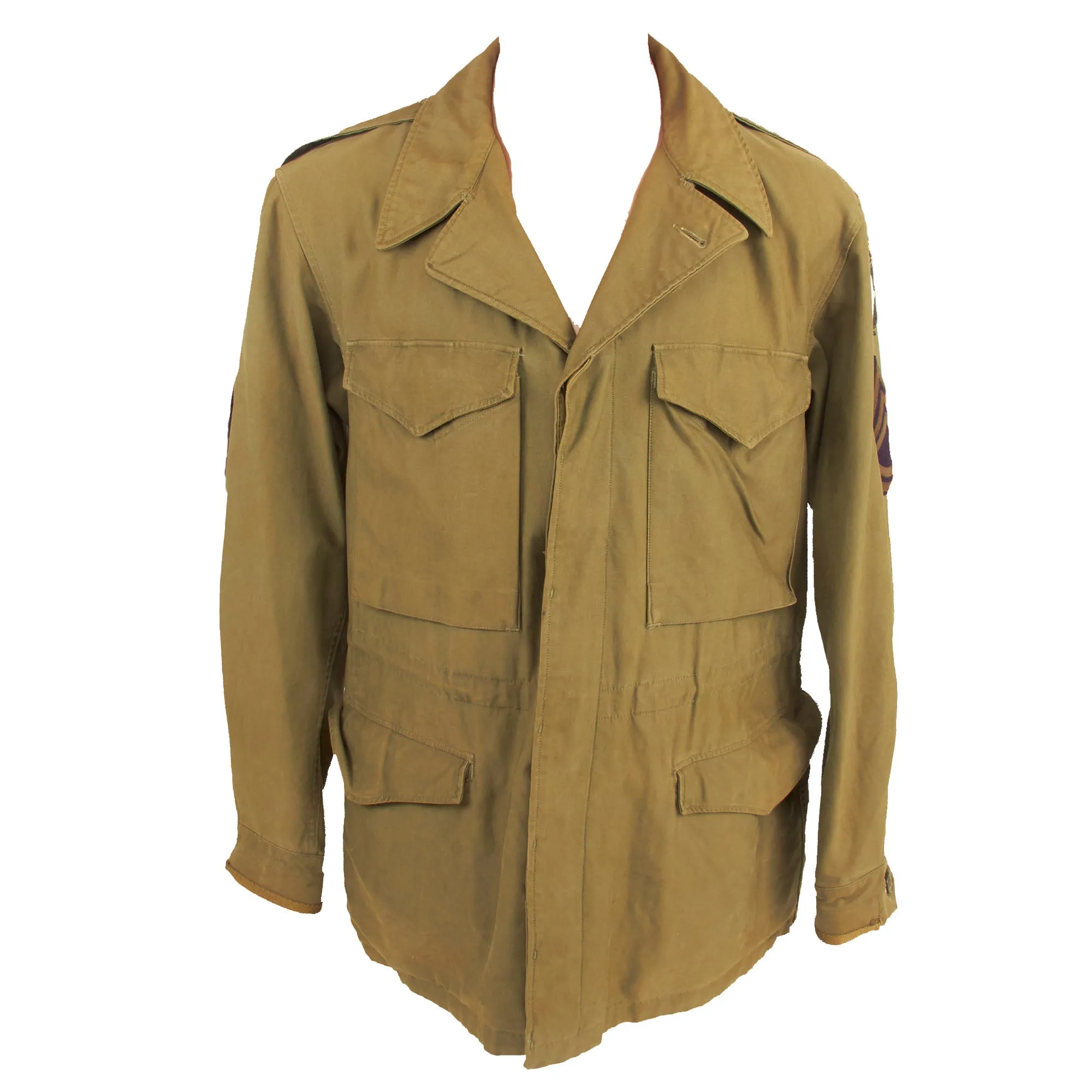 Original U.S. WWII 101st Airborne Division M-1943 M43 Field Jacket