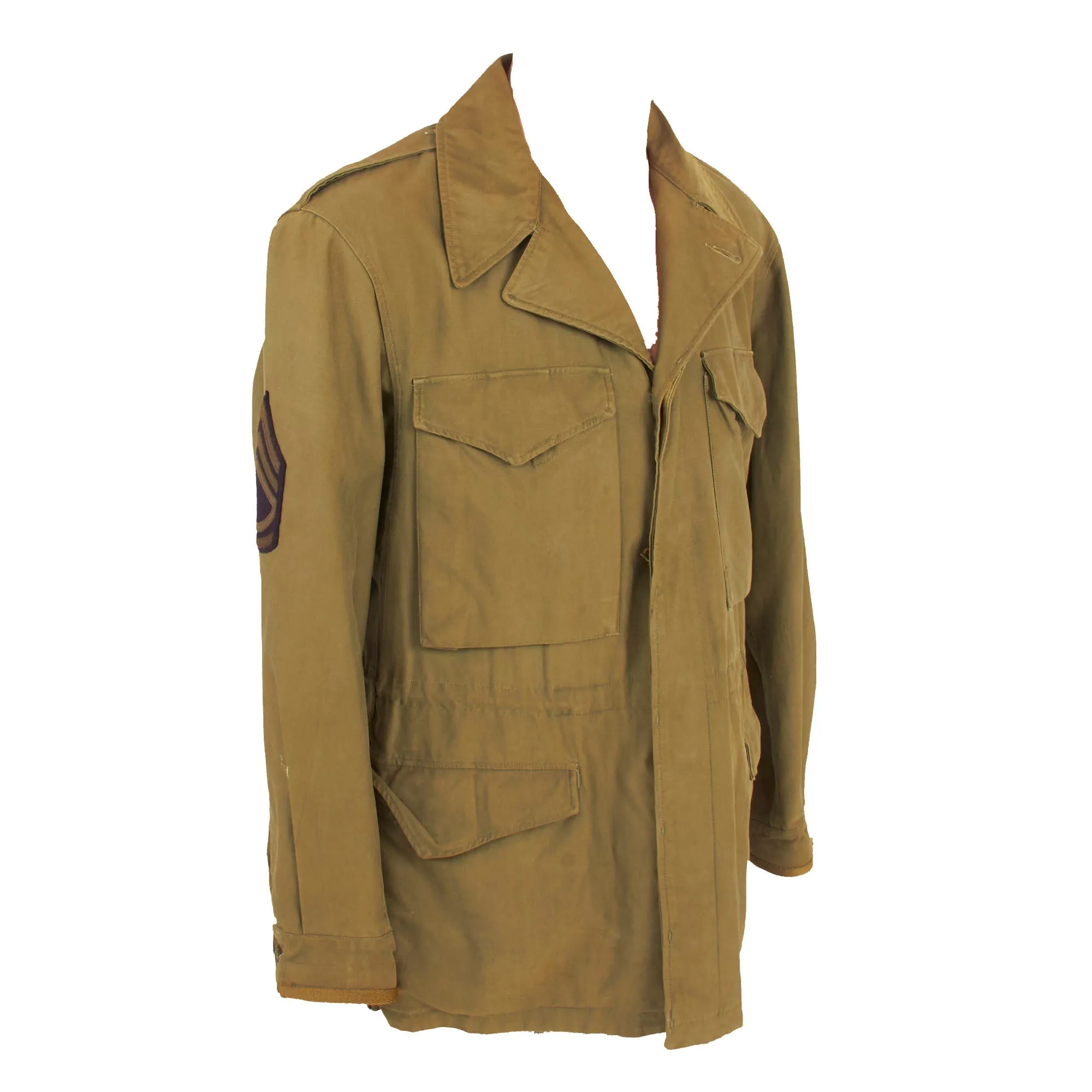 Original U.S. WWII 101st Airborne Division M-1943 M43 Field Jacket