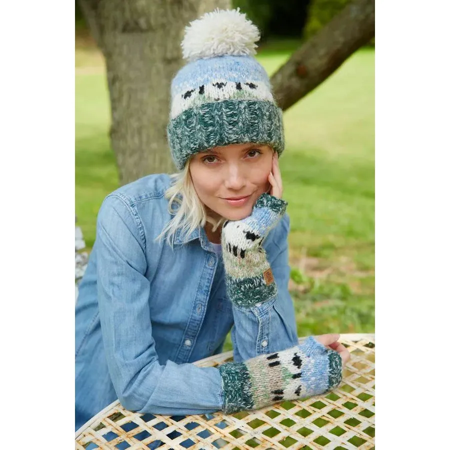 Pachamama Hazy Sheep Bobble Beanie (Sherpa Fleece)