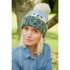 Pachamama Hazy Sheep Bobble Beanie (Sherpa Fleece)