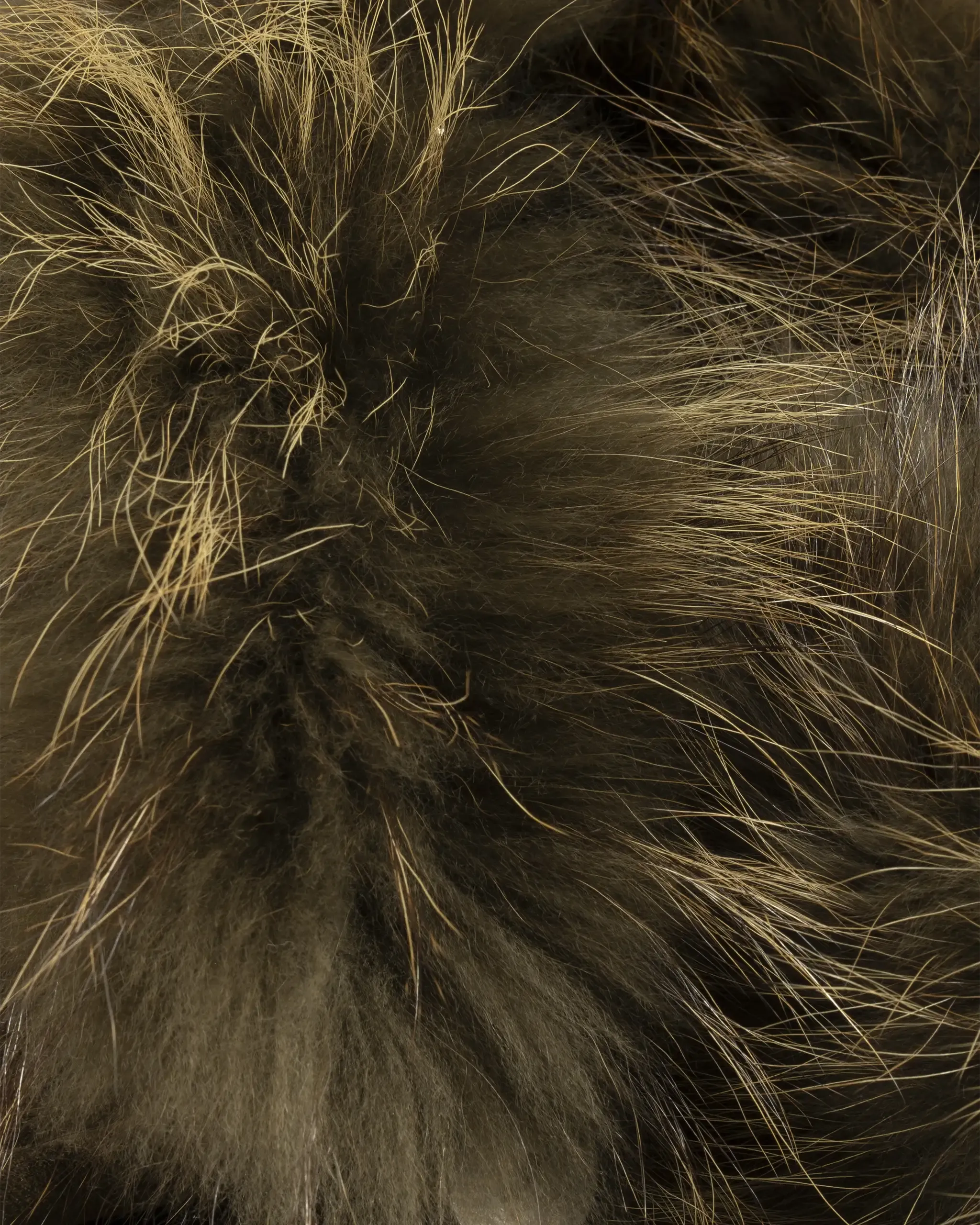 Parka aus Lammleder mit Strickbesatz von Nigel Preston