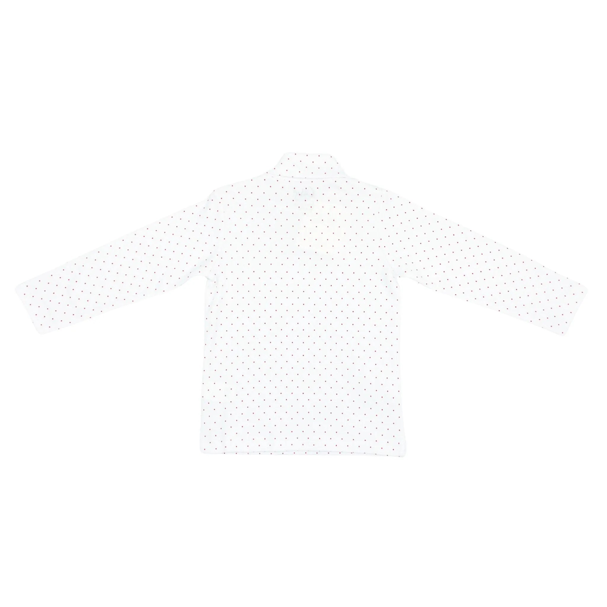 Pima Turtleneck - Red Bitty Dot