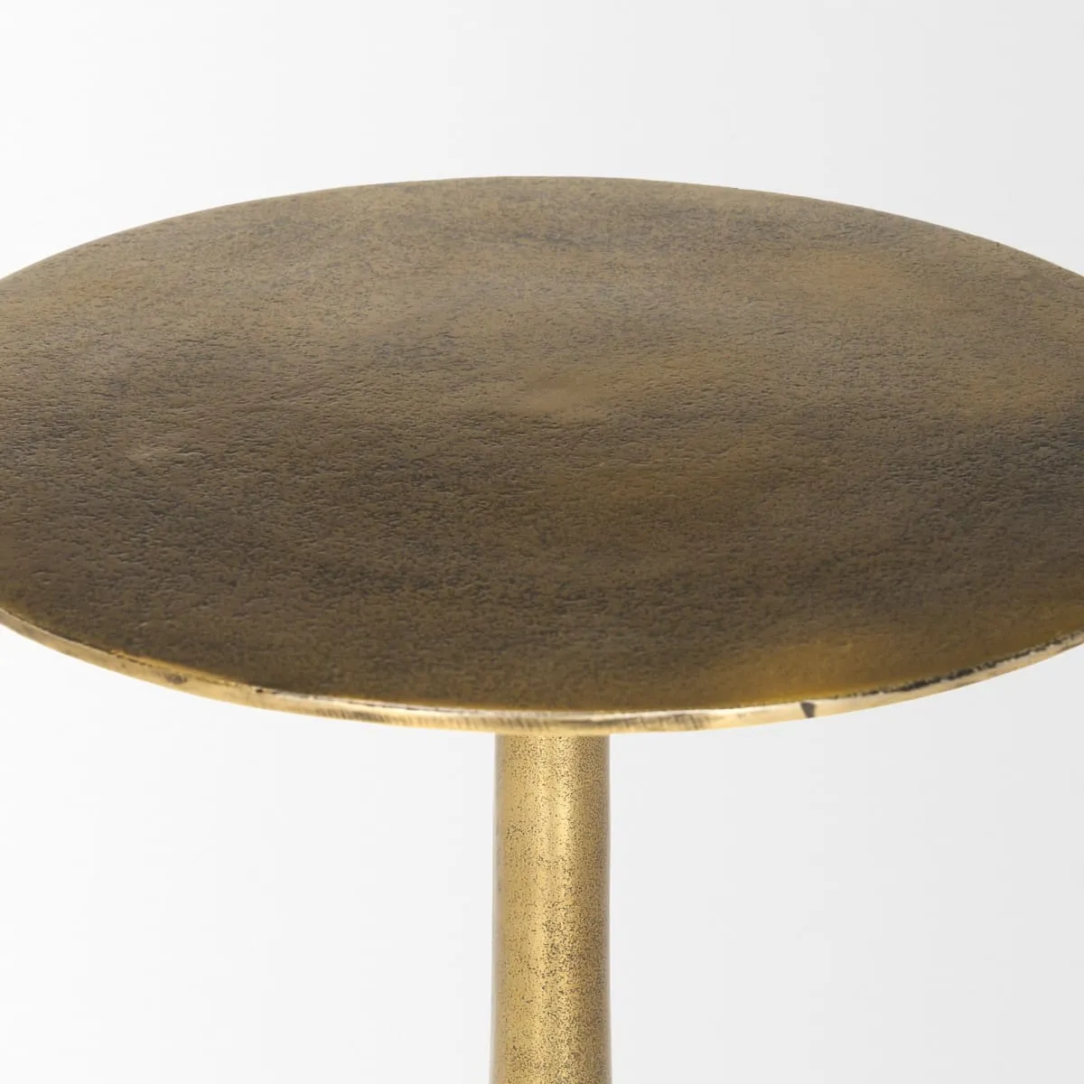 Risha Accent Table Gold Metal | Large