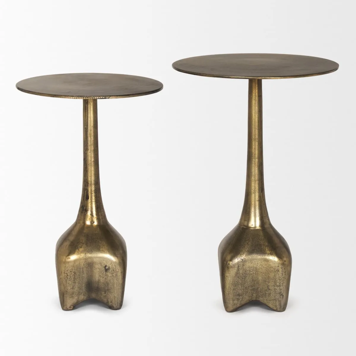 Risha Accent Table Gold Metal | Large
