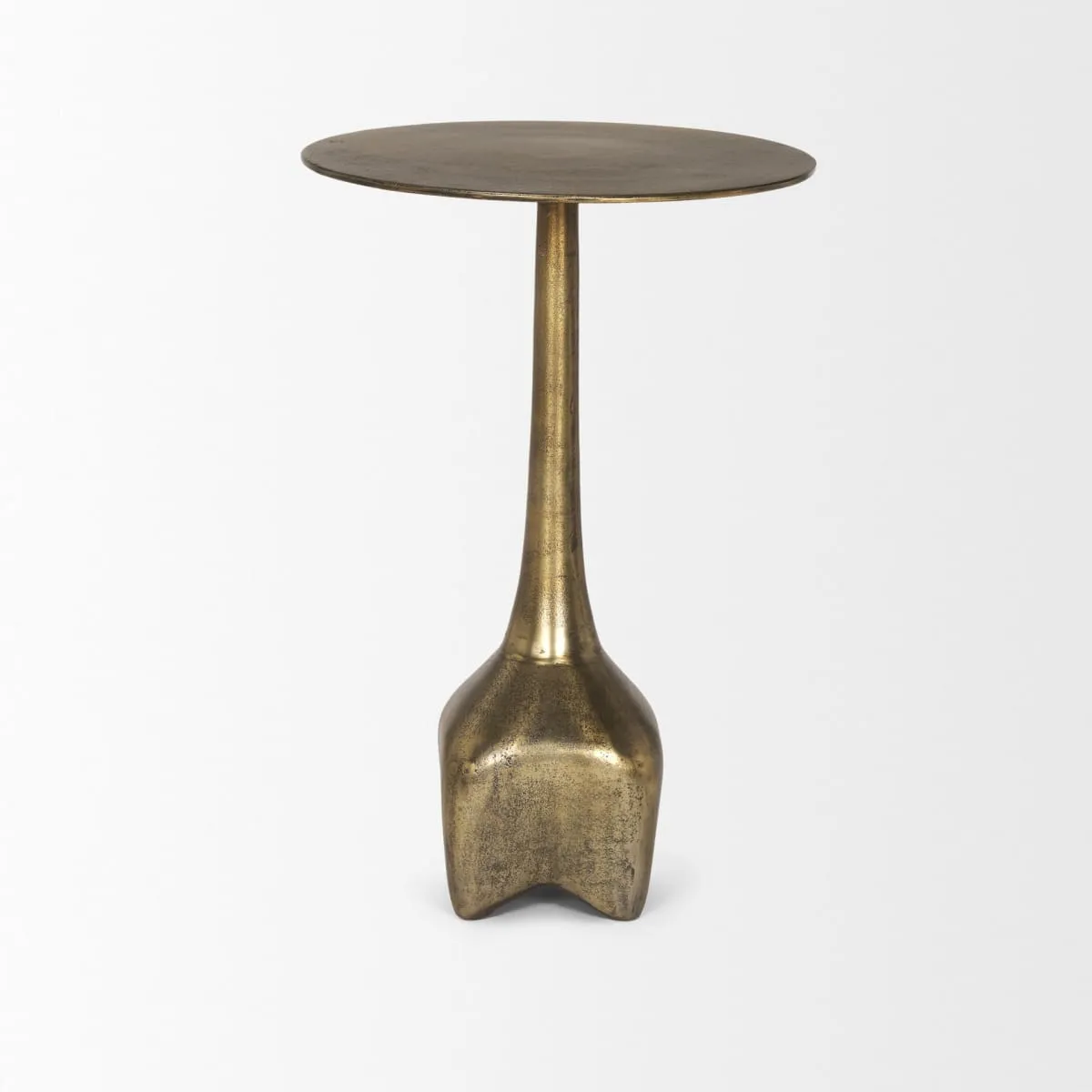 Risha Accent Table Gold Metal | Large