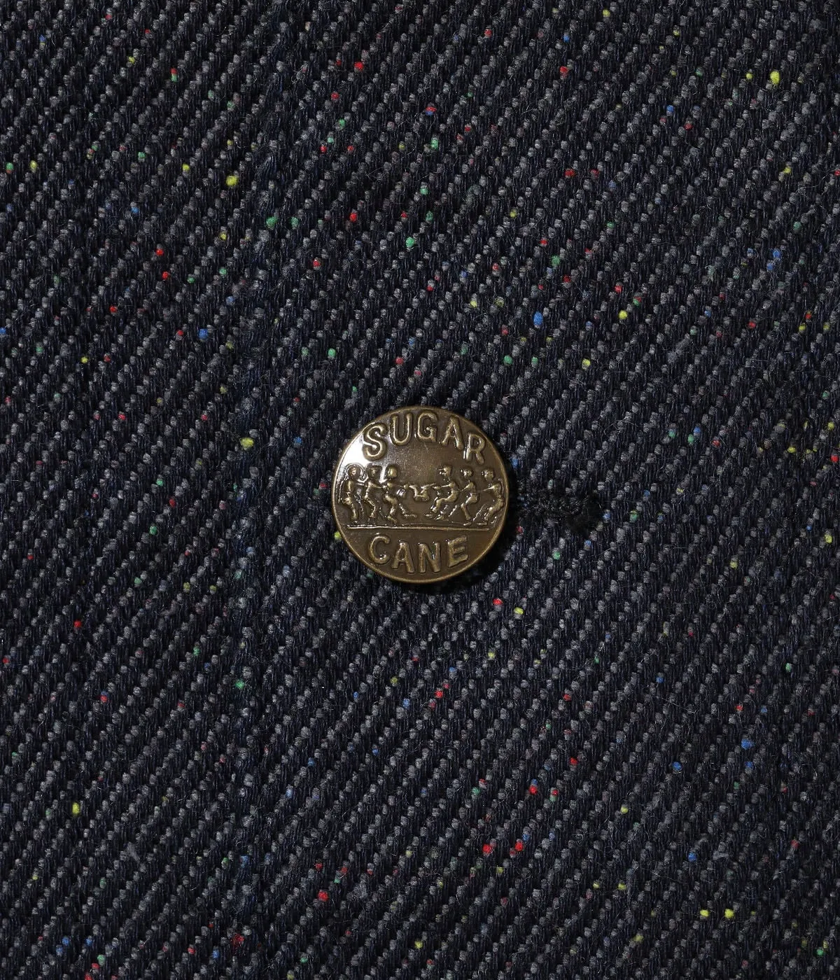 Sugar Cane, Fiction Romance 13.7oz. Indigo Nep Denim Work Coat, Sc15445