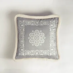Svenska - Grey printed cushion cover, nordic style pillow cover, Scandinavian pillow
