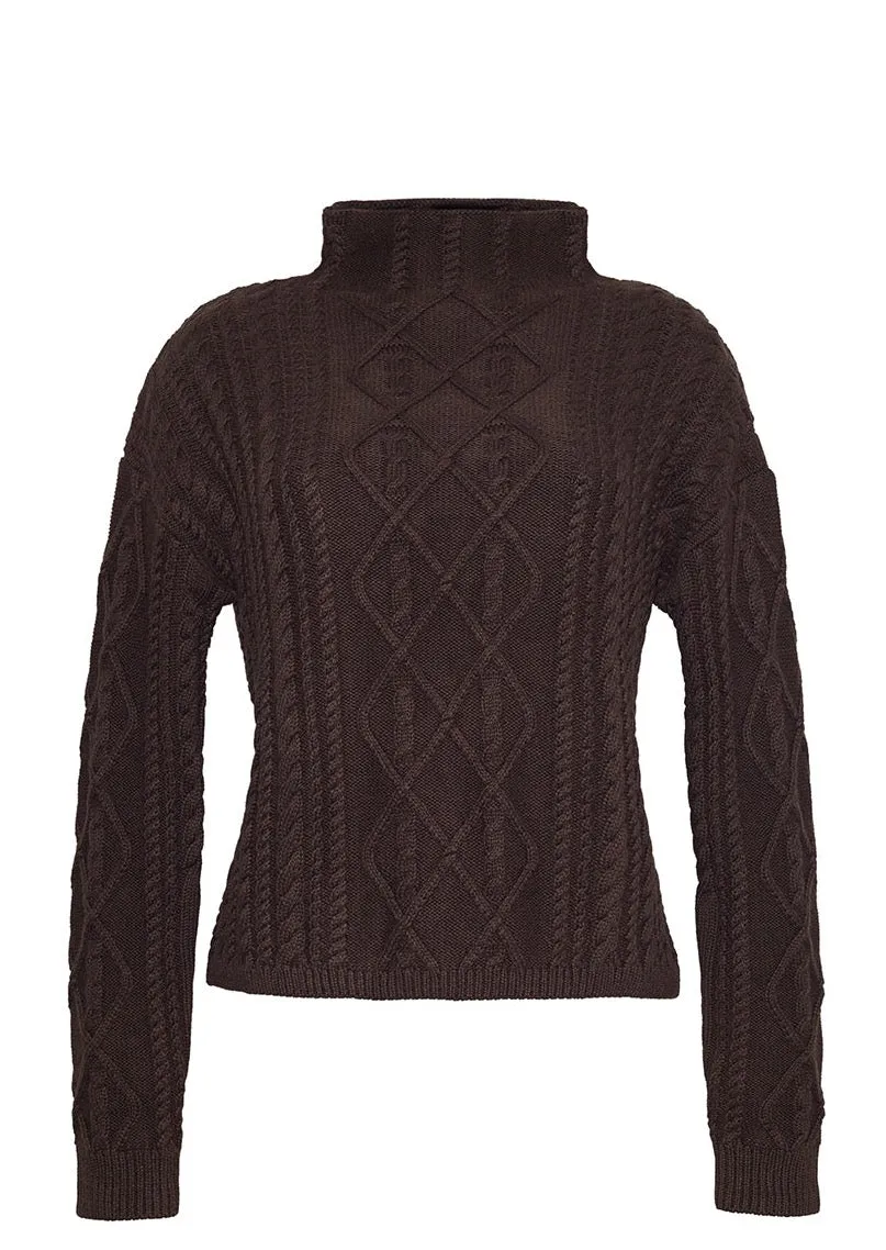 The Trudy Turtleneck | Brazilian Nut