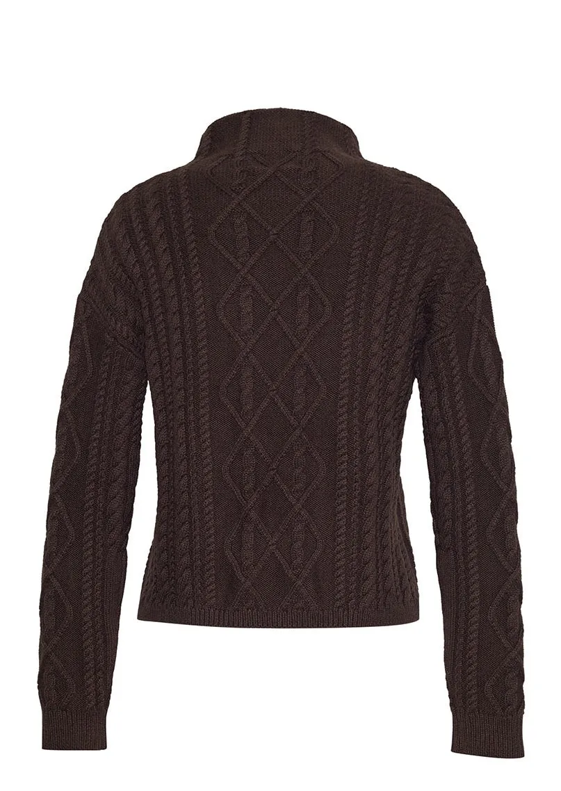 The Trudy Turtleneck | Brazilian Nut